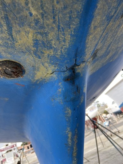 Keel hull joint crack | Morgan 38 Sailboat Forum