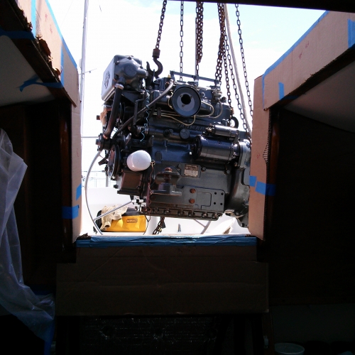 Moving engine into galley | Morgan 38 Sailboat Forum