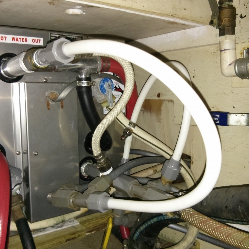 Plumbing chaos in the galley