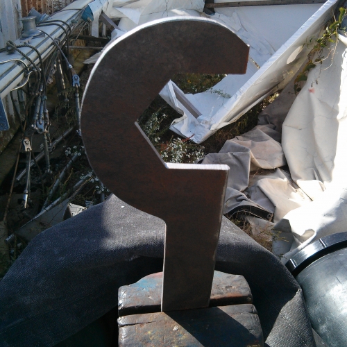 wrench cut from scrap piece 3/8" steel