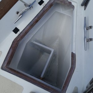 New locker setup with chain bucket