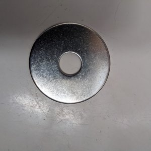 3/8 fender washer used to back
