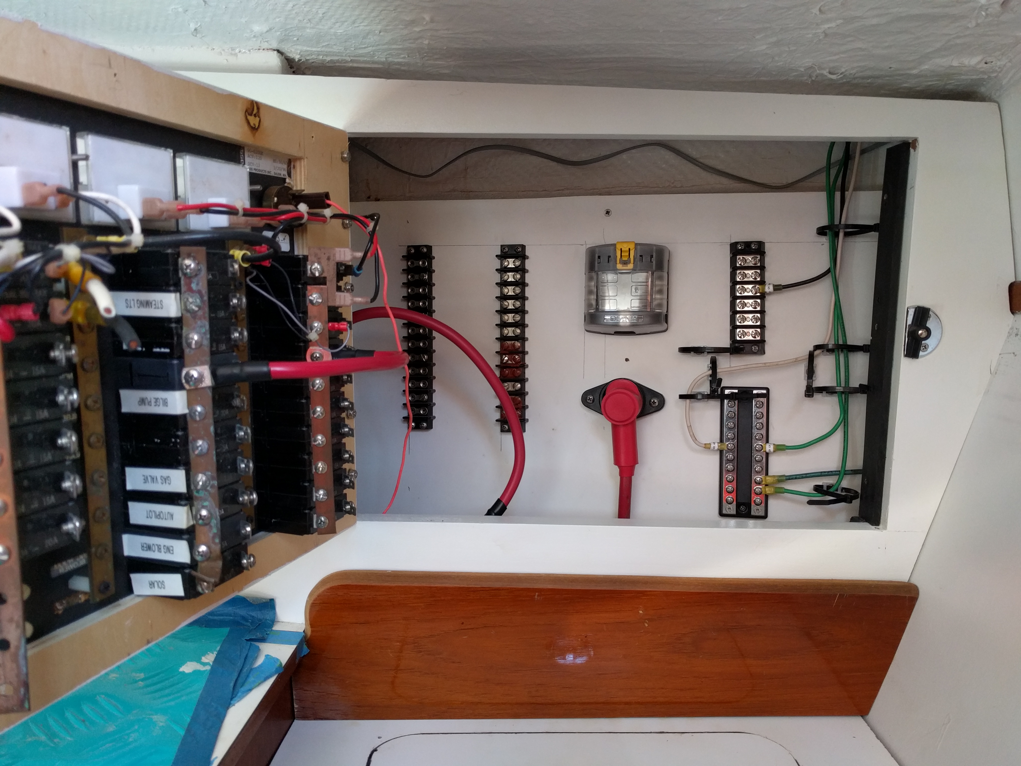 beginning new electrical panel wiring with AC circuits