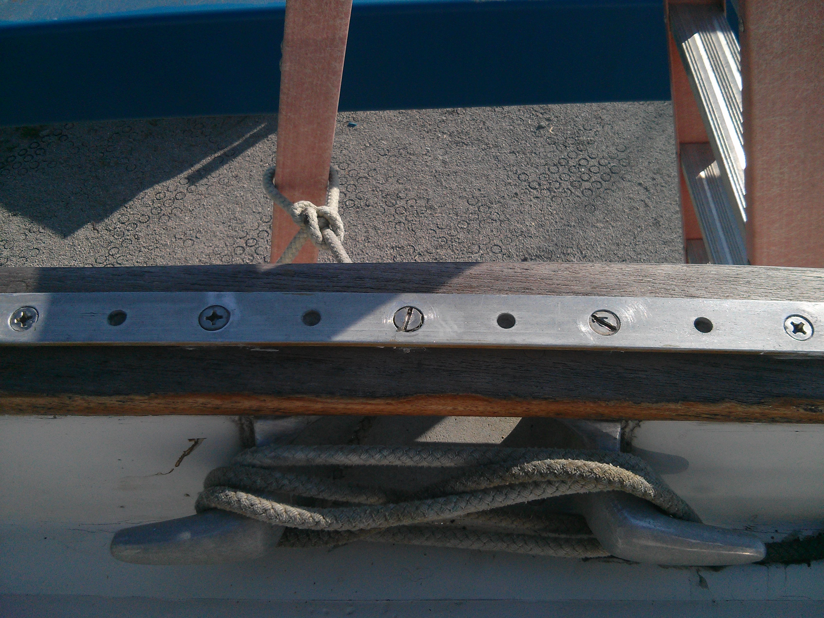 Fasteners On Starboard Sail Track