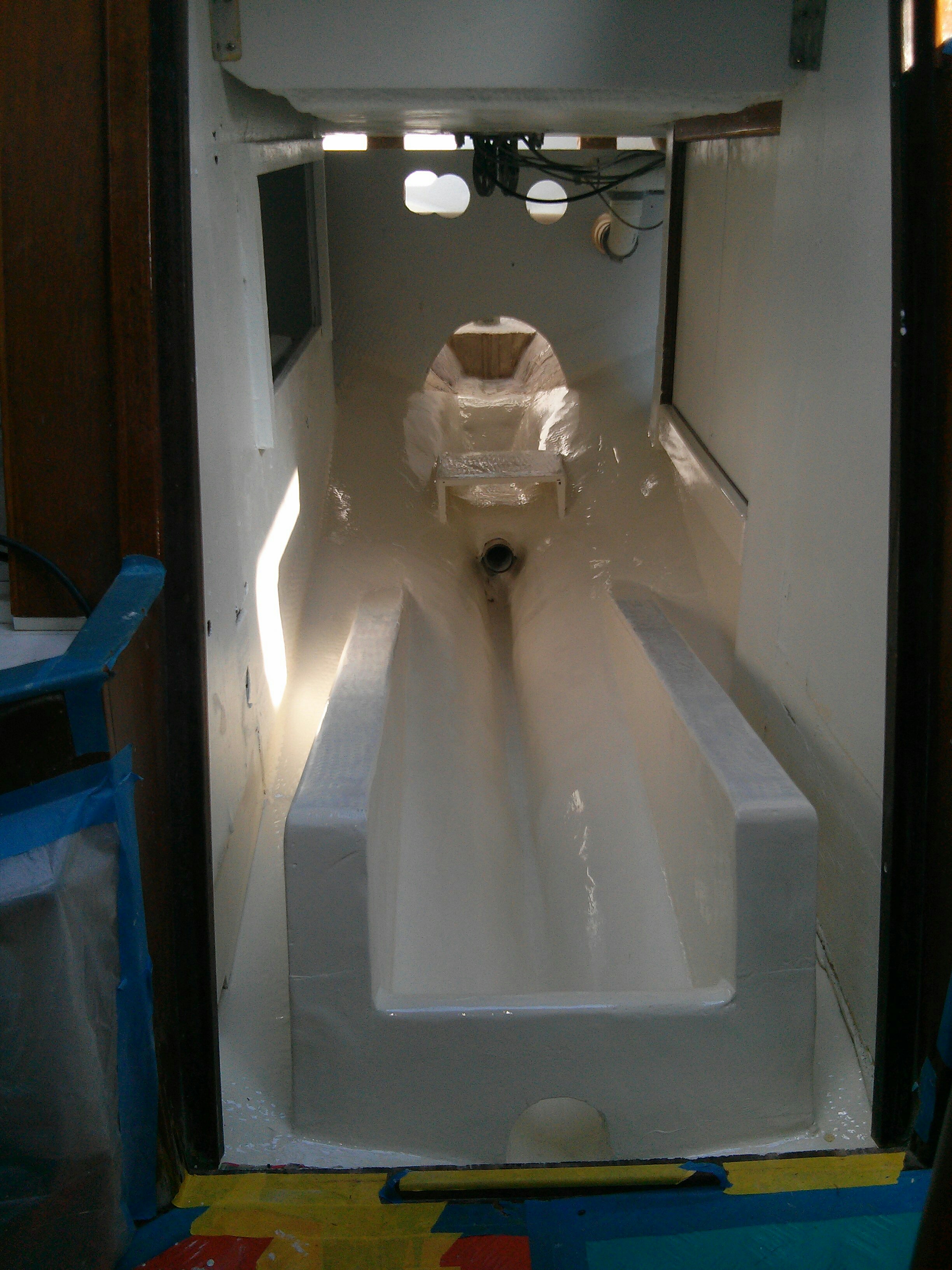 Pilgrim's Engine Compartment Freshly Painted