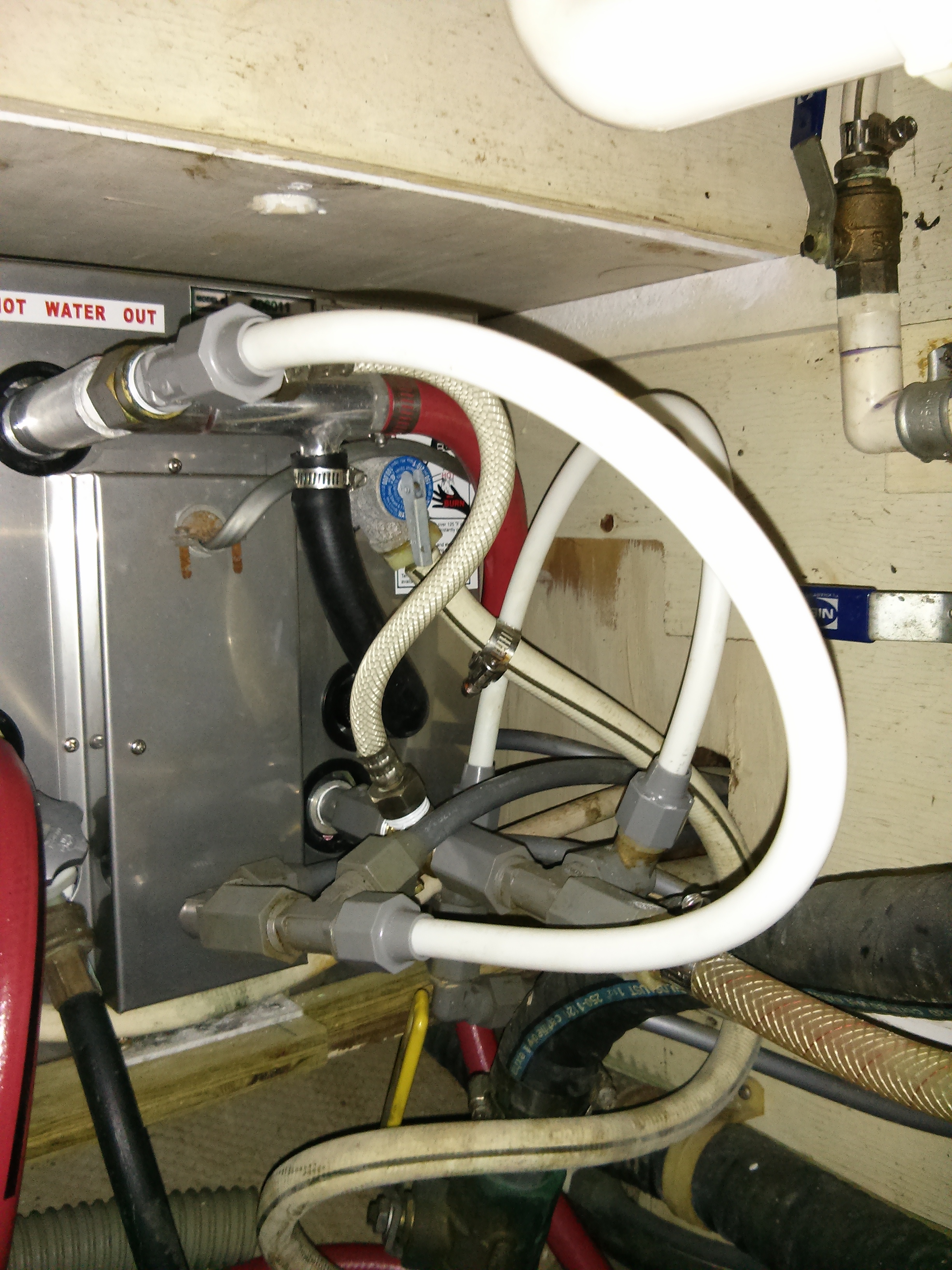 Plumbing chaos in the galley