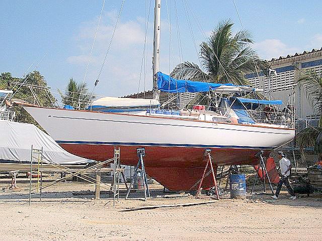 Sno Virgin, Cartagena, Colombia. New Bottom Paint And New Hull Paint