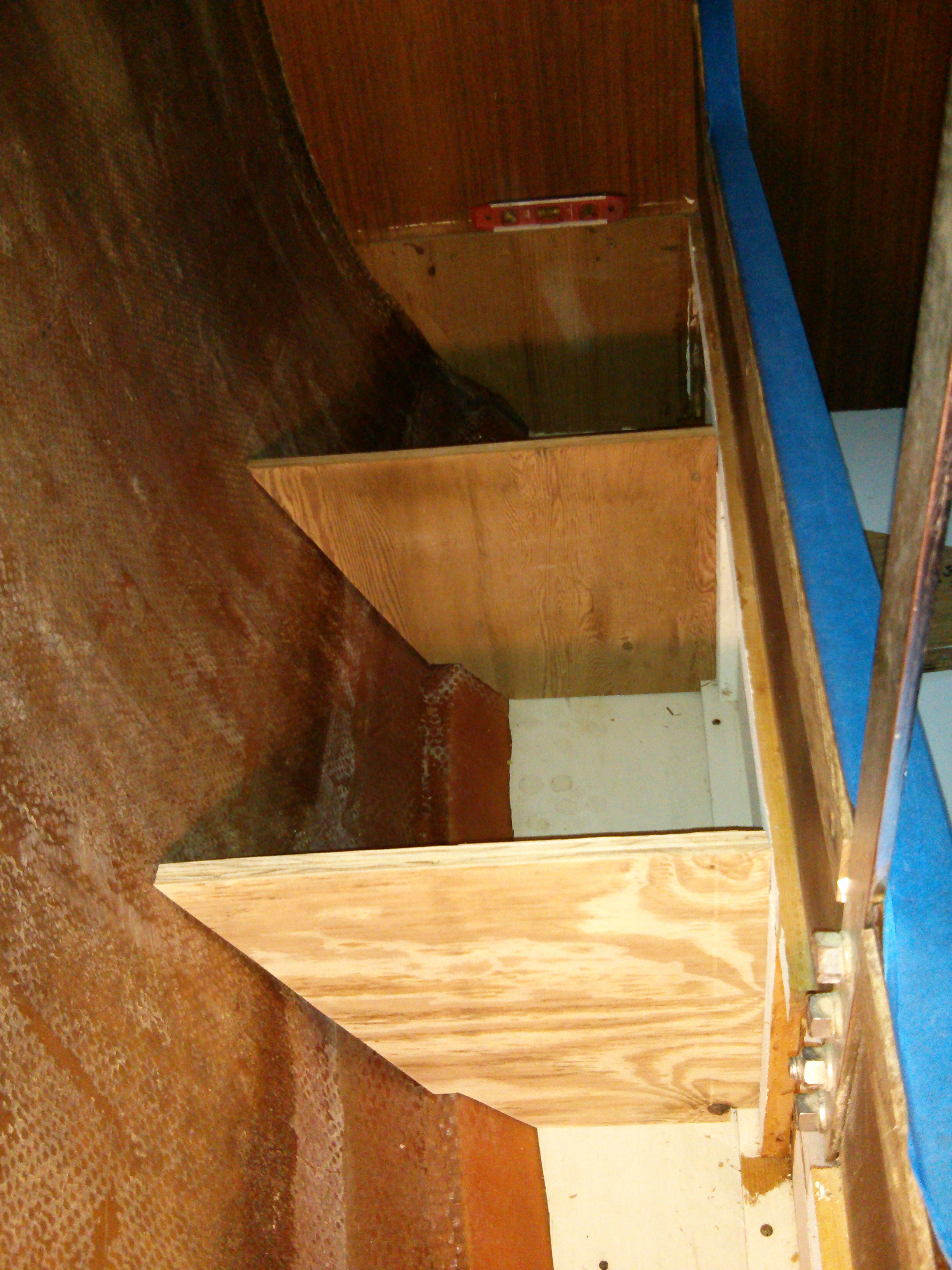 Test fitting new 3/4" plywood dividers